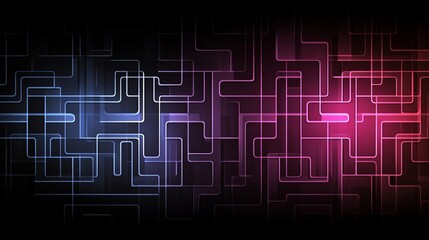 Poster - Abstract Digital Network Technology Background Design