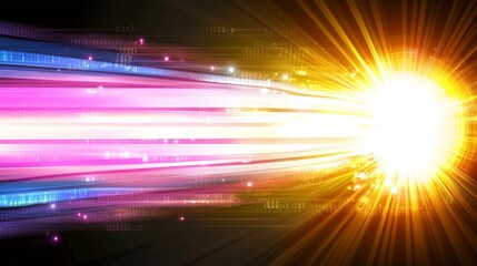 Poster - Abstract Digital Speed Light Burst Energy Flow