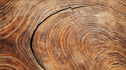 Poster - Close-up of a textured wooden surface showcasing natural grain patterns and cracks.