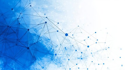 Poster - Abstract Network Connection Digital Data Visualization