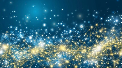 Poster - Abstract Network Visualization Global Connectivity and Data Flow