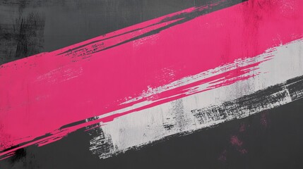 Poster - Red, Gray, and Pink Abstract Grunge Texture Patterns with Bold Paint Marks on Black Background. Dynamic Artistic Concept for Modern Design and Creative Decoration