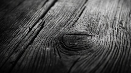 Aufkleber - Close-up of textured black wood grain, showcasing natural patterns and shadows.