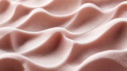 Poster - Close-up of textured, wavy surface resembling fabric or natural material.