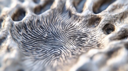 Aufkleber - Close-up view of textured surface resembling natural formations.