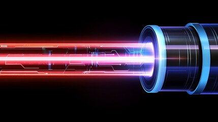 Poster - Futuristic Data Transmission Through High Tech Tunnel