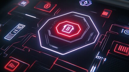 Poster - Futuristic Interface Data Deletion and System Security