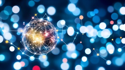 Poster - Global Network Connection Abstract Visualization (1)