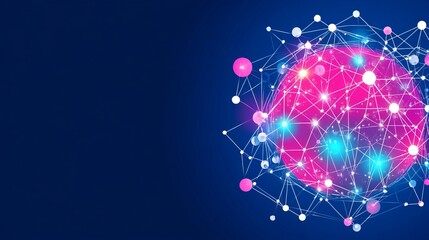 Poster - Global Network Connection Abstract Visualization (2)