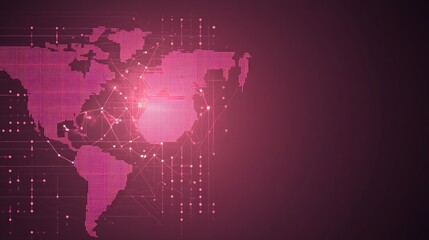 Poster - Global Network Connectivity A Digital World Map