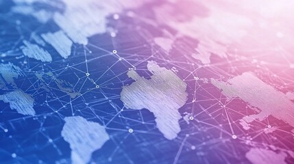 Poster - Global Network Connectivity A World Map Visualization