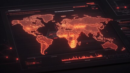 Poster - Global Network Security Surveillance System Interface