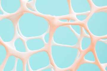 Poster - Abstract Pastel Network Soft Connectivity in Circular Patterns