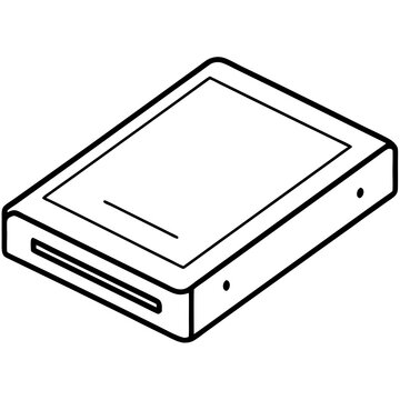 SSD Drive Vector Icon Design