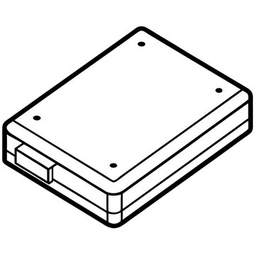 SSD Drive Vector Icon Design