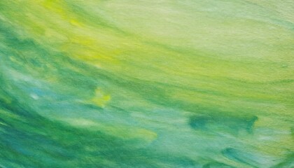 Poster - Abstract Green and Yellow Watercolor Texture. Nature Inspired Flowing Brushstroke Patterns Evoking Vibrancy, Freshness, and Energy for Artistic Backgrounds, Design Concepts, and Home Decor Ideas