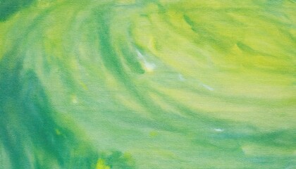 Poster - Abstract Green and Yellow Watercolor Texture. Nature Inspired Flowing Brushstroke Patterns Evoking Vibrancy, Freshness, and Energy for Artistic Backgrounds, Design Concepts, and Home Decor Ideas