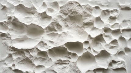 Poster - Textured white wall with uneven surface and varied depth.