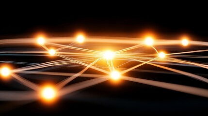 Poster - Illuminated Network Nodes Global Connectivity Visualization