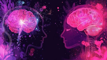 Poster - Interconnected Minds A Visual Exploration of Neural Pathways