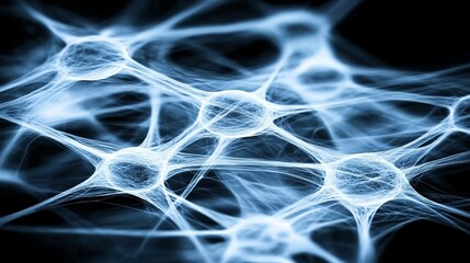Poster - Intricate Neural Network Visualization Brain Cell Connections