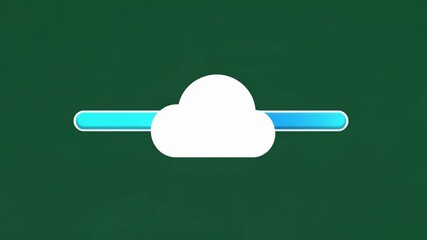 Poster - loading progress bar animation with smooth transition effects in a digital interface