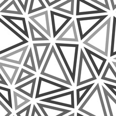Poster - abstract background with geometric mosaic shapes. large triangles size. monotone style. geometric sh