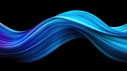 Poster - Dynamic blue and purple wave background for creative and modern designs.