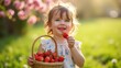 © Nonna - Happy Child with Strawberries in Sunny Garden