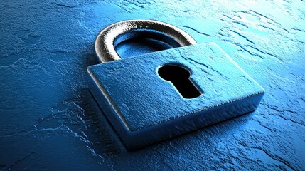 Aufkleber - virtual lock symbol as a representation of cybersecurity 
