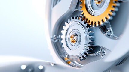 Poster - Mechanics of precision engineering manufacturing facility digital imagery industrial environment close-up view innovation in technology