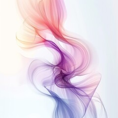 Aufkleber - Colorful abstract waves creating a dynamic and vibrant design