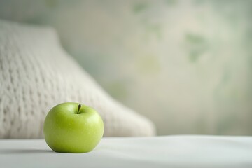 Poster - vibrant green placed on smooth white surface under diffused natural light