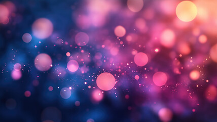Poster - Beautiful Valentine's Day greeting card design with a sparkling bokeh effect in the background