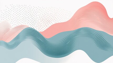 Aufkleber - Zigzag lines forming abstract shapes in vibrant colors for a fresh, minimalist background