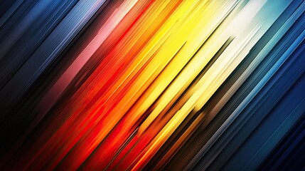 Aufkleber - Zigzag lines forming abstract shapes in vibrant colors for a fresh, minimalist background