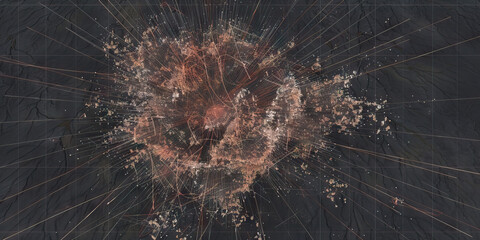 Poster - Data Visualization: Network Radiating from Central Node