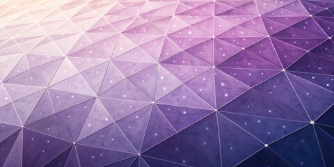 Poster - Abstract Purple Geometric Pattern with White Dots and Lines, Representing a Modern and Stylish Design
