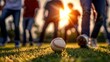 © Nattawootdy - Baseball game moment park photography golden hour ground level action capture for sports enthusiasts