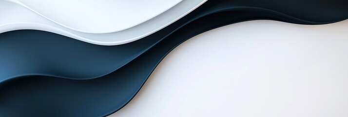 Poster - A blue and white wave with a white background. The blue and white colors create a sense of calmness and serenity