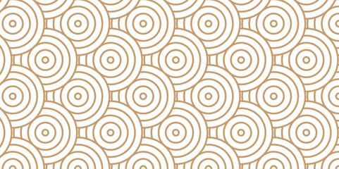 Poster - overlapping creative diamond circle abstract orange pattern waves texture. geometric digital fabric 