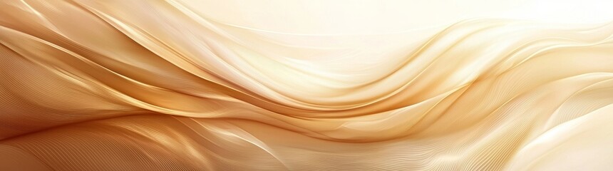 Sticker - A graceful, continuous design featuring golden waves that bring warmth and a touch of elegance.