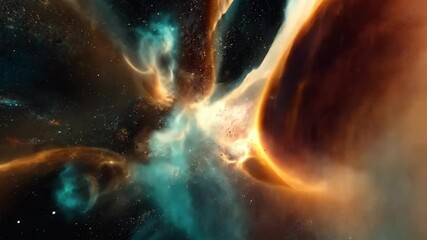 Wall Mural - A cloud of dust particles violently bursting into the air, picture