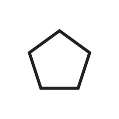 Fototapete - Types of regular polygons. Geometric shapes. triangle, square, pentagon, hexagon, heptagon, octagon, nonagon, decagon, hendecagon, dodecagon vector .