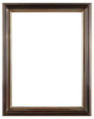 Old picture frame in PNG format on a transparent background.