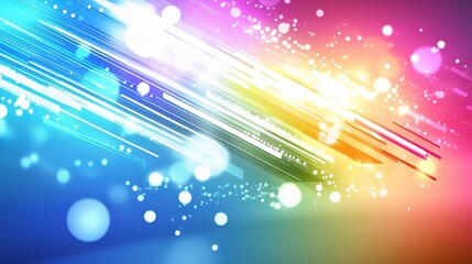 Poster - Vibrant Abstract Technology Background with Rising Arrows and Light