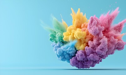 Poster - Vibrant Burst of Colors Symbolizing Energy and Creativity