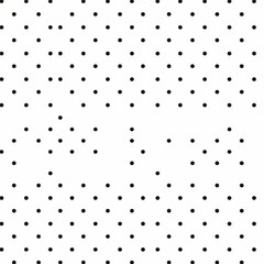 Fototapete - Pattern of black dots on white background creating a simple yet effective design suitable for various artistic applications. Generative AI