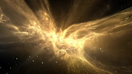 Wall Mural - A mesmerizing burst of dust particles exploding into the picture