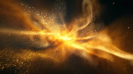 Wall Mural - A mesmerizing burst of dust particles exploding into the picture